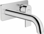 Смеситель для раковины Hansgrohe Vernis Shape настенный однорычажный хром 71578000