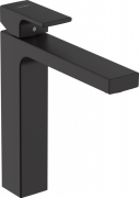 Смеситель для раковины Hansgrohe Vernis Shape с донным клапаном черный матовый 71562670