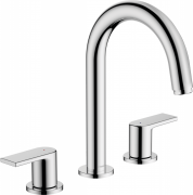 Смеситель для раковины Hansgrohe Vernis Shape с донным клапаном хром 71563000