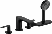 Смеситель на борт ванны Hansgrohe Vivenis на 4 отверстия черный матовый 75444670