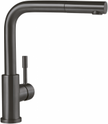 Змішувач для кухні Villeroy & Boch Steel Shower з висувною лійкою суцільна антрацит 96970105