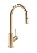 Смеситель для кухни Villeroy & Boch Umbrella Flex с выдвижной лейкой золото 92540003