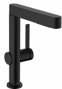 Змішувач для раковини Hansgrohe Finoris з висувною лійкою чорний матовий 76063670