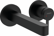 Смеситель для раковины Hansgrohe Finoris настенный однорычажный черный матовый 76051670