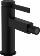 Смеситель для биде Hansgrohe Finoris с донным клапаном черный матовый 76200670