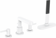 Смеситель на борт ванны Hansgrohe Finoris на 4 отверстия белый матовый 76444700