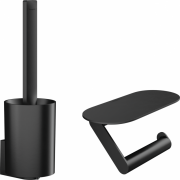 Набір аксесуарів Hansgrohe WallStoris 2 в 1 пластик чорний матовий 27969670