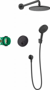Душевая система скрытого монтажа Hansgrohe Raindance S 240 черный матовый 27959670