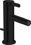 Змішувач для біде Axor One з донним клапаном чорний матовий 48210670