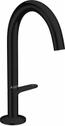 Смеситель для раковины Hansgrohe Axor One с донным клапаном черный матовый 48020670