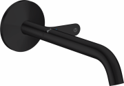 Змішувач для раковини Axor One настінний одноважільний чорний матовий 48112670