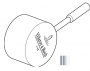 Важіль для змішувача Villeroy & Boch Umbrella/Umbrella Flex нержавіюча сталь полірована 925380LE