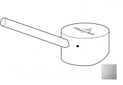 Рычаг для смесителя Villeroy & Boch Junis Shower/Junis Sky Shower сплошная нержавеющая сталь 928180LC