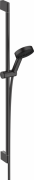 Ручний душ на штанзі Hansgrohe Pulsify Select Relaxation EcoSmart 10,5 см 3-режимний чорний матовий 24171670