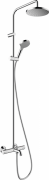 Душевая стойка для ванной Hansgrohe Vernis Blend Showerpipe 200 1jet EcoSmart с термостатом хром 26079000
