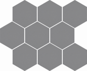 Мозаика Cerrad Cambia gris lappato heksagon 27,53x33,4 см 5902510806743