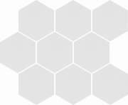 Мозаика Cerrad Cambia white lappato heksagon 27,53x33,4 см 5902510806750