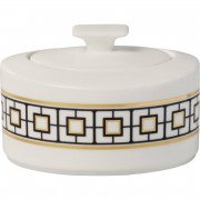 Цукорниця з кришкою Villeroy & Boch MetroChic 0,33 л білий/золото/чорний 10-4652-0960