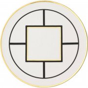 Тарелка для торта Villeroy & Boch MetroChic 33 см белый/золото/черный 10-4652-2200