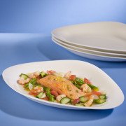 Тарелка плоская овальная Villeroy & Boch Dune 36х25 см белый 16-3293-2720