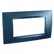 Рамка 4-модульная Schneider Electric Unica Allegro пластик голубой лед MGU4.104.54