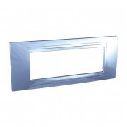 Рамка 6-модульная Schneider Electric Unica Allegro пластик блакитний лід MGU4.106.54