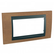 Рамка 4-модульная Schneider Electric Unica Top черешня/графит MGU66.104.2M2