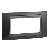 Рамка 4-модульная Schneider Electric Unica Top металлик/графит MGU66.104.297
