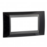 Рамка 4-модульна Schneider Electric Unica Top чорний родій/графіт MGU66.104.293