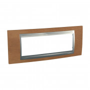 Рамка 6-модульна Schneider Electric Unica Top черешня/алюміній MGU66.106.0M2