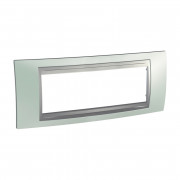 Рамка 6-модульная Schneider Electric Unica Top изумрудный/алюминий MGU66.106.094