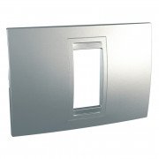 Рамка 1-модульна Schneider Electric Unica Allegro пластик алюміній MGU4.101.30