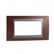 Рамка 4-модульна Schneider Electric Unica Top тютюн/графіт MGU66.104.2M4