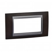 Рамка 4-модульная Schneider Electric Unica Top венге/графит MGU66.104.2M3