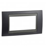 Рамка 4-модульна Schneider Electric Unica Top металік/графіт MGU66.104.297