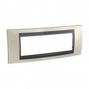 Рамка 6-модульная Schneider Electric Unica Top титановый/графит MGU66.106.295