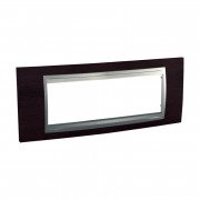 Рамка 6-модульна Schneider Electric Unica Top венге/алюміній MGU66.106.0M3