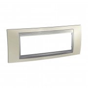 Рамка 6-модульна Schneider Electric Unica Top титановий/алюміній MGU66.106.095