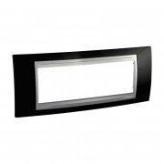 Рамка 6-модульная Schneider Electric Unica Top черный родий/алюминий MGU66.106.093