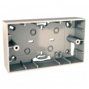 Коробка для наружного монтажа Schneider Electric Unica Allegro 4-модульная слоновая кость MGU8.104.25