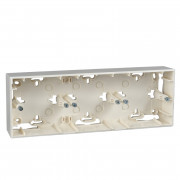 Коробка для зовнішнього монтажу Schneider Electric Unica Colors/Unica Basic слонова кістка MGU8.006.25