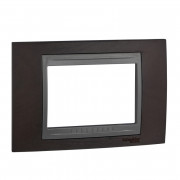 Рамка 3-модульная Schneider Electric Unica Top венге/графит MGU66.103.2M3