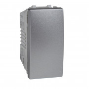 Вимикач Schneider Electric Unica 1-клавішний схема 1 алюміній MGU3.101.30