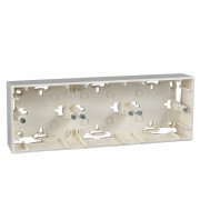 Коробка для наружного монтажа Schneider Electric Unica Colors/Unica Basic слоновая кость MGU8.006.25