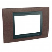 Рамка 3-модульна Schneider Electric Unica Top тютюн/графіт MGU66.103.2M4