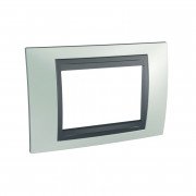 Рамка 3-модульна Schneider Electric Unica Top смарагдовий/графіт MGU66.103.294