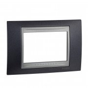 Рамка 3-модульная Schneider Electric Unica Top металлик/алюминий MGU66.103.097