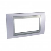 Рамка 4-модульна Schneider Electric Unica Top блакитний берил/алюміній MGU66.104.098