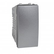 Выключатель Schneider Electric Unica 1-клавишный схема 1 алюминий MGU3.101.30