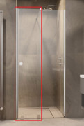 Створка душевой двери Radaway Furo DWJ RH 49.2х200 см раздвижная правая хром/прозрачное стекло 10107492-01-01RU